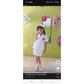 BAJU DOKTER ANAK/KOSTUM DOKTER ANAK 1-6th/BAJU DOKTER KECIL ANAK