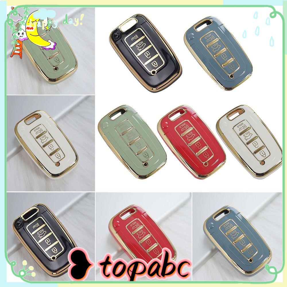 Top Remote Key Case Soft TPU Aksesoris Mobil Skin Key Fob Cover