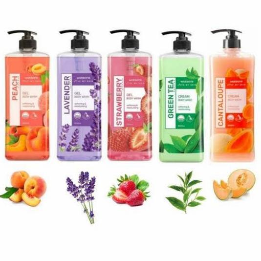 PROMO SERU (BISA COD) Watson Body Wash 1000 ml Greentea Lavender Strawberry Cantaloupe Peach TERLARI