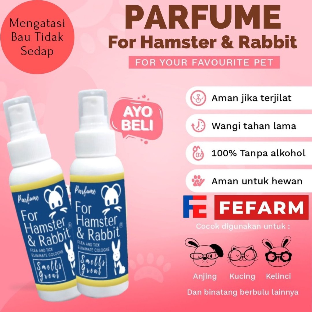 PARFUM KELINCI HAMSTER PELEMBUT BULU PARFUME FEFARM