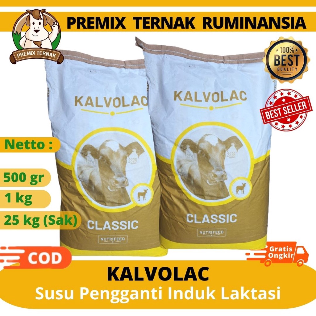 

SUSU KALVOLAC 1 Kg - KALVOLAC SUSU TERNAK - SUSU CEMPE - SUSU ANAK KAMBING - Milk Replacer Susu Kolostrum Pedet Cempe Sapi Kambing - MASTER LAC hampir sama dengan KALVOLAC, hampir sama dengan VETWAYS LAC
