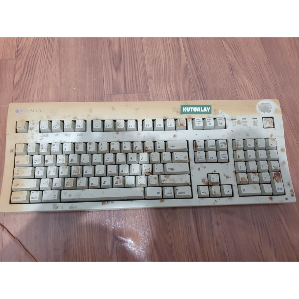 Keyboard Jadul Macally MK105X Membran Vintage Retro Bahan