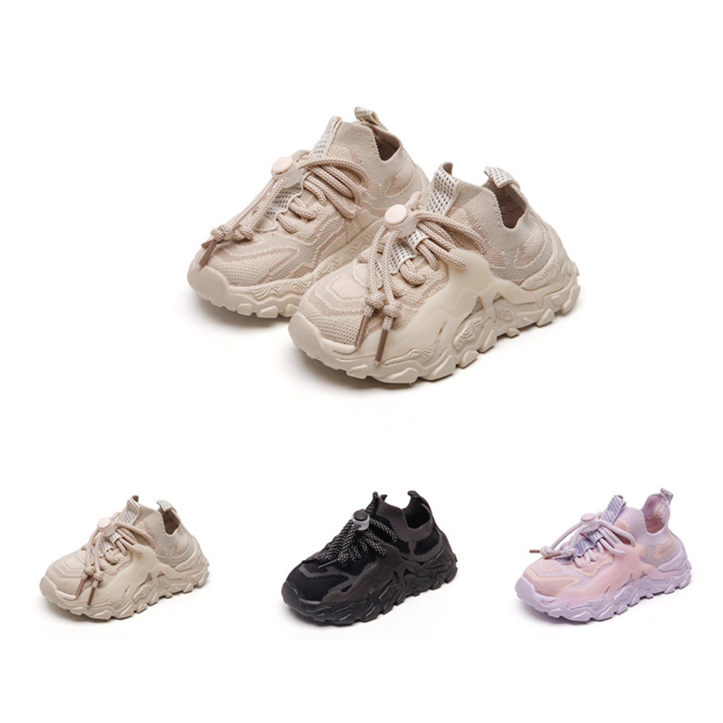 babyfit a- SNEAKY KNIT sepatu sneakers anak cewek cowok unisex import fkh-1222r