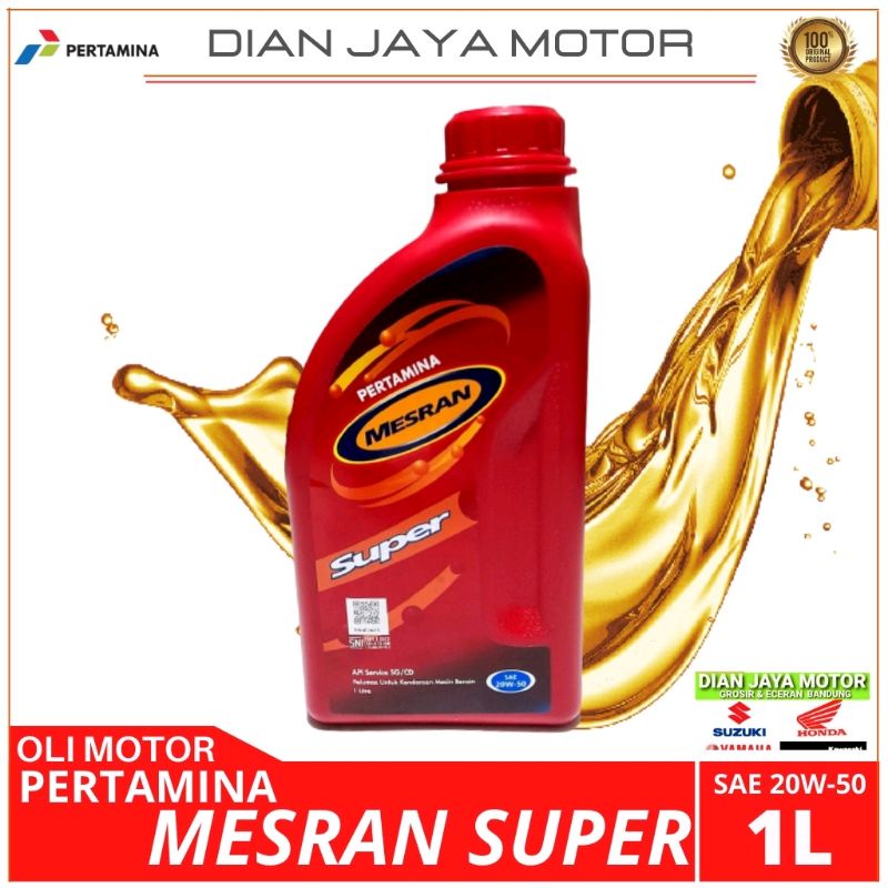 MESRAN SUPER SAE 20W-50 1 LITER OLI MESIN PERTAMINA MESRAN SUPER 1 LITER
