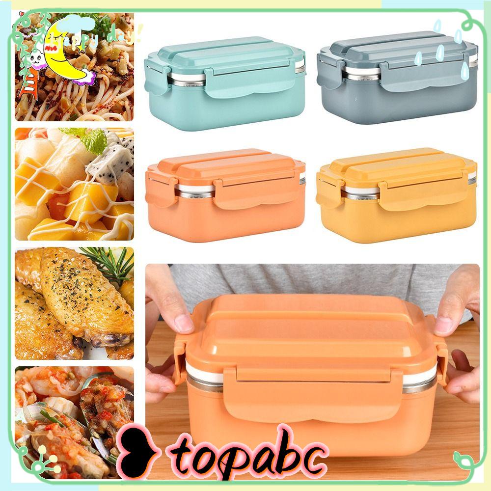 Top Lunch Box Microwavable Untuk Pelajar Pekerja Kantor Wadah Makanan Anti Bocor