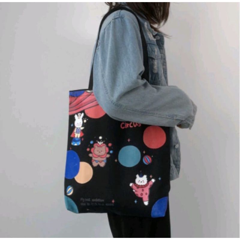 Totebag Wanita Pria Remaja Tote Bag Korean Style