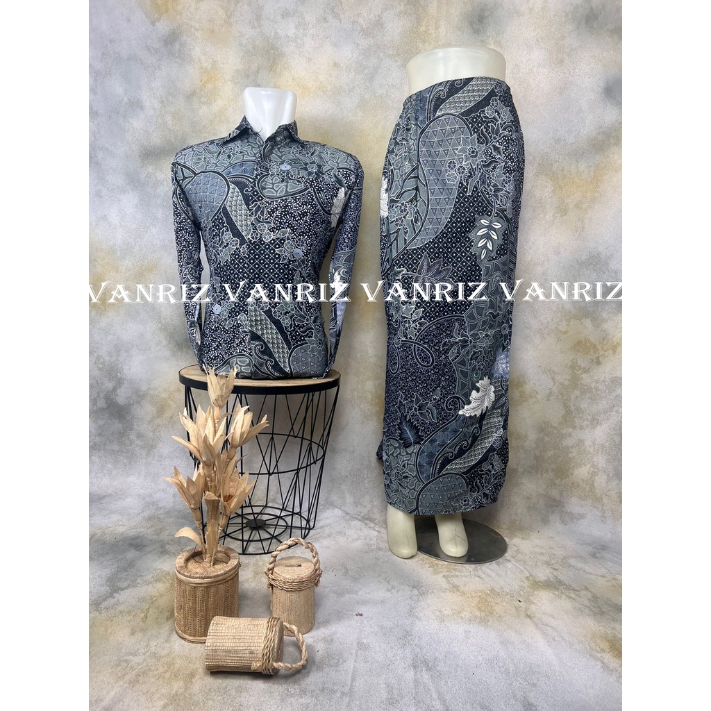 Vanriz Kebaya-Kemeja Batik Couple Rok Span