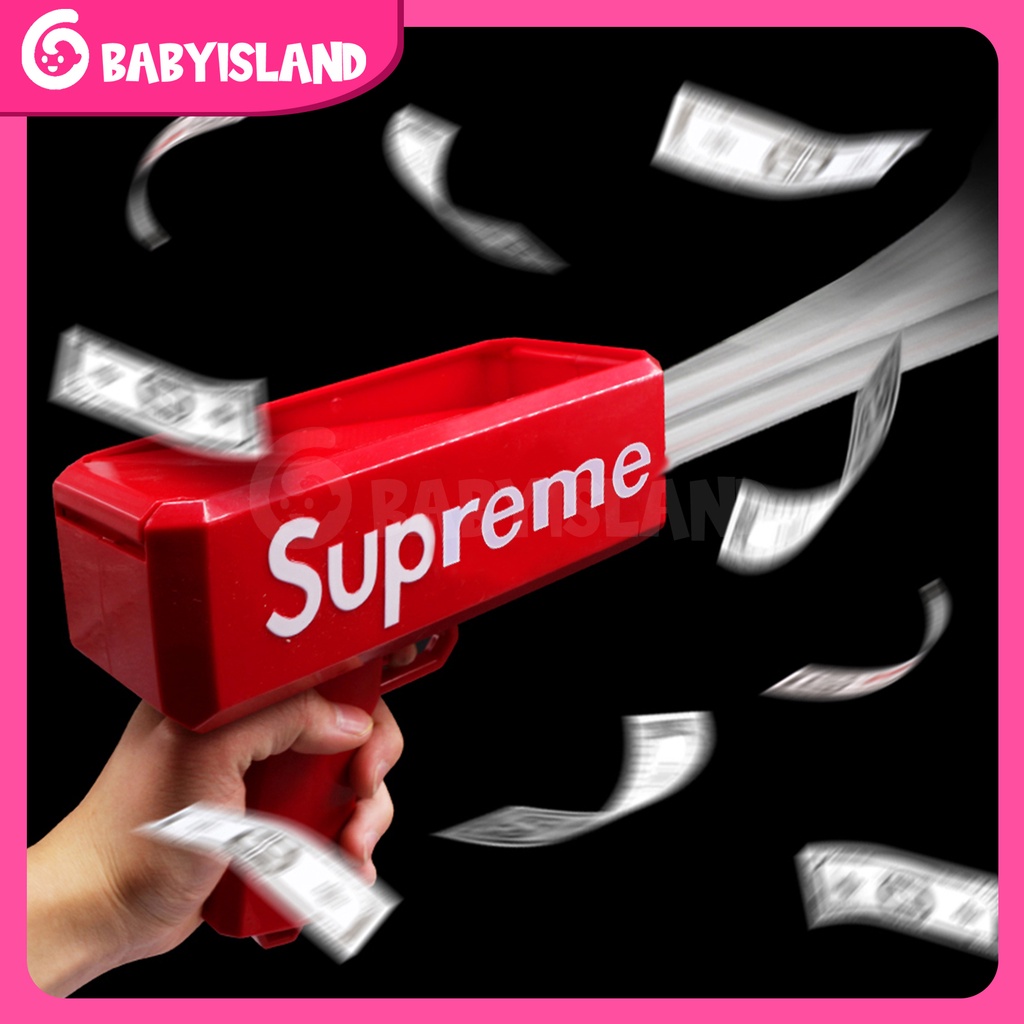 Money Gun Supreme Toy/ Mainan Pistol Uang Supreme/ Tembakan Uang Mainan Anak Mainan Pesta