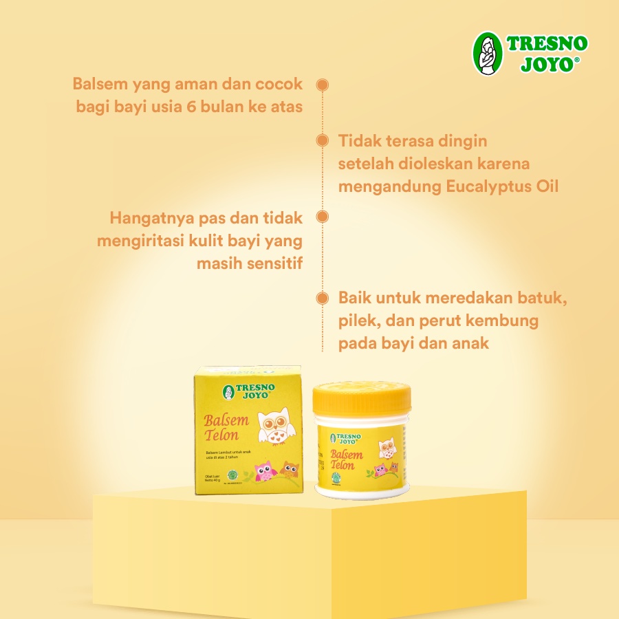 Tresno Joyo Balsem Telon - Minyak Telon Herbal Pluss 60ml