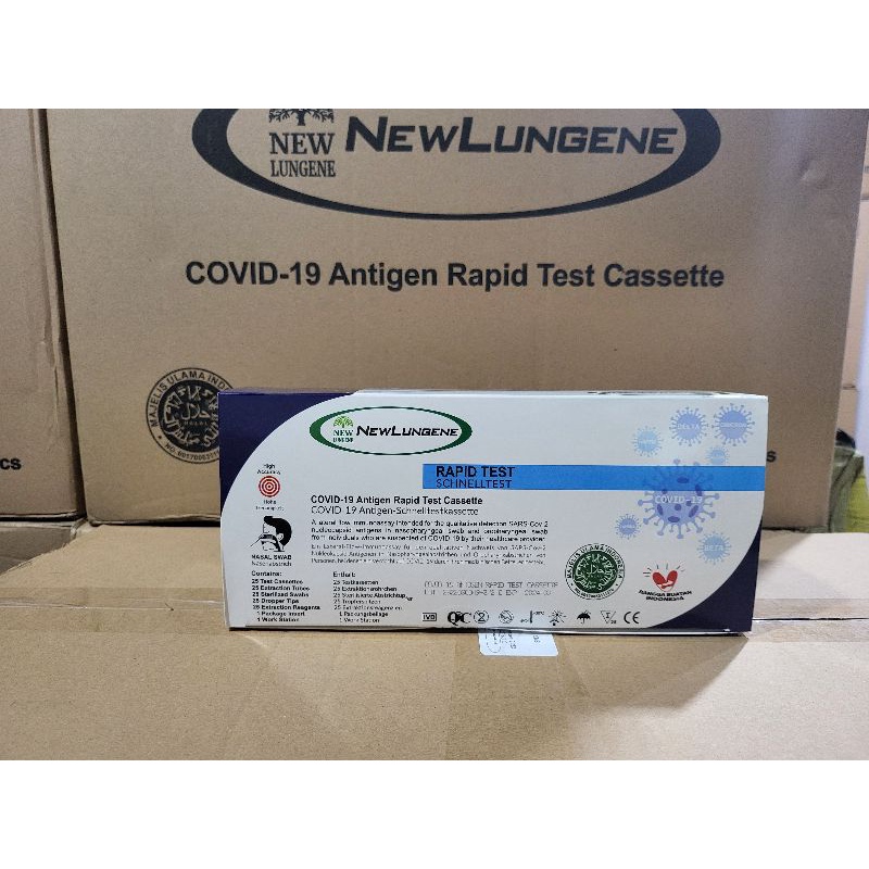 Swab Antigen New Lungene Nasal Isi 25 Pcs Alat test covid Kemenkes Original