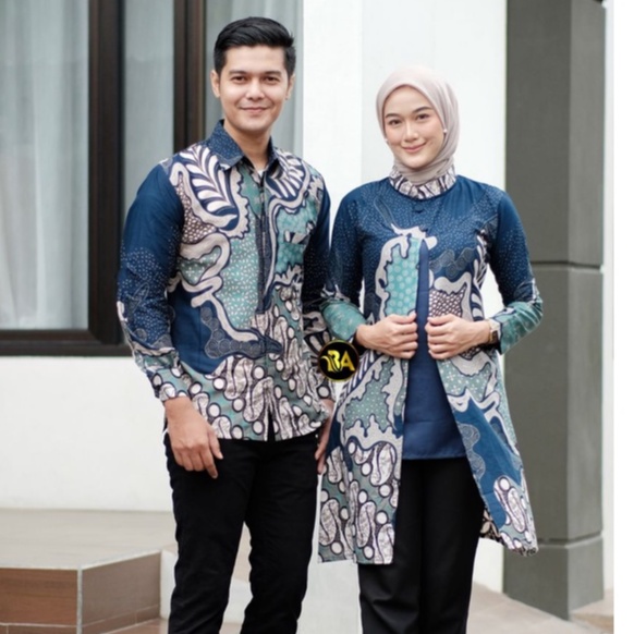 Batik Couple Modern Tunik Batik Wanita Atasan Batik Kerja Wanita Kantor