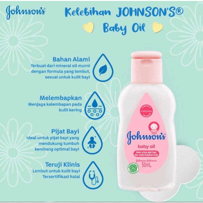 JOHNSON'S BABY OIL 50/100ML