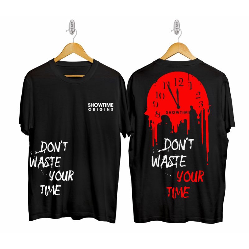 t-shirt pria,baju kaos distro,baju kaos showtime origins, baju kaos bergambar trend terbaru
