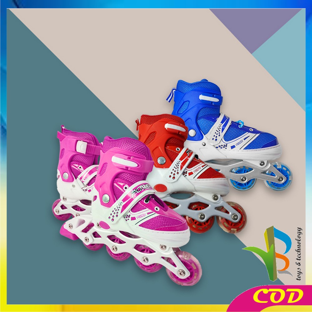 RB-O2 Sepatu Roda Anak Inline Skate / Power Roller Skate / Sepatu Roda Bajaj Anak Laki dan Perempuan