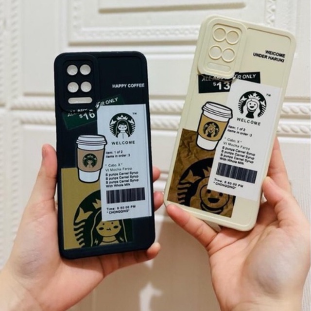 SOFTCASE PRO CAMERA REALME 2 3 5 5i 5S 7 7i 8 8 9 9i 9 PRO+ PLUS 4G 5G MOTIF KAWS &amp; STARBUCKS COFFEE CUP