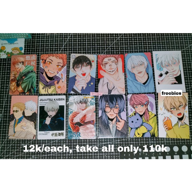PC Photocard Jujutsu Kaisen, Tokyo Revenger, Haikyuu, Gojo Satoru
