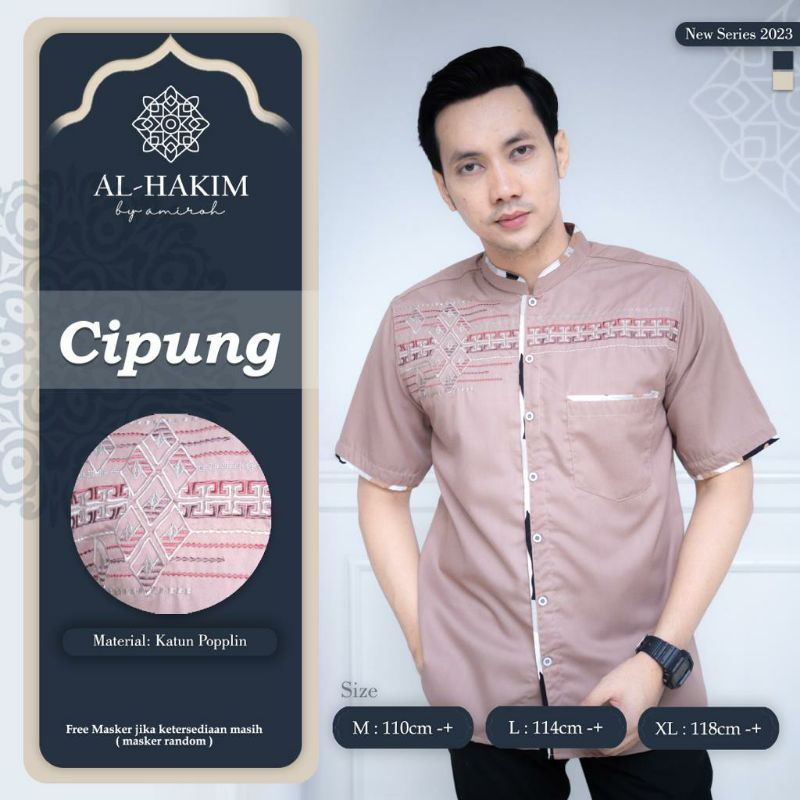 KOKO CIPUNG ORI AL HAKIM BY AMIROH • Baju Koko Lengan Pendek