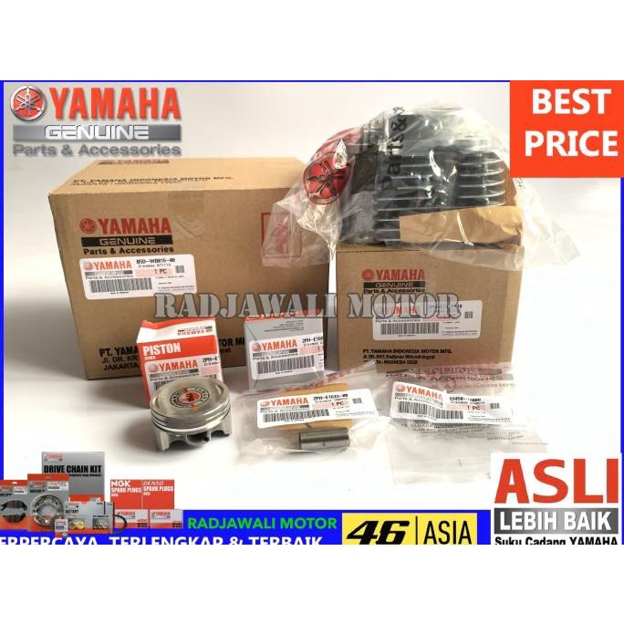 BLOK SEHER PISTON KIT MIO M3 , MIO Z , FREEGO ASLI ORIGINAL YAMAHA