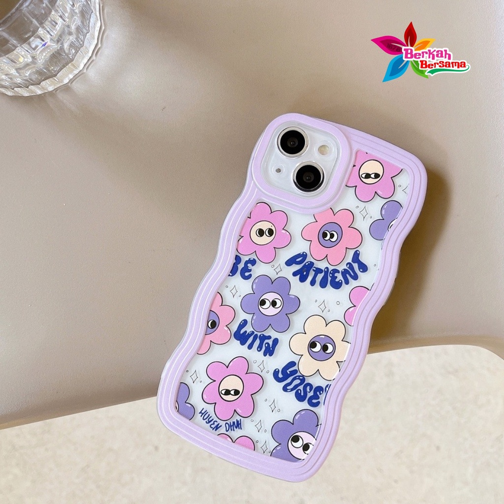 SS125 SOFTCASE SILIKON GELOMBANG MOTIF SMILE FLOWER FOR OPPO A55 A3S A1K A5S A7 A12 F9 A11K A15 A15S A35 A16 A16S A17 A17K A36 A76 A37 NEO 9 A39 A57 A5 A9 2020 A52 A92 2020 A53 2020 A33 2020 A54 A57 2022  A77S A71 A74  A95 F19 A8 A31 A83 BB7459