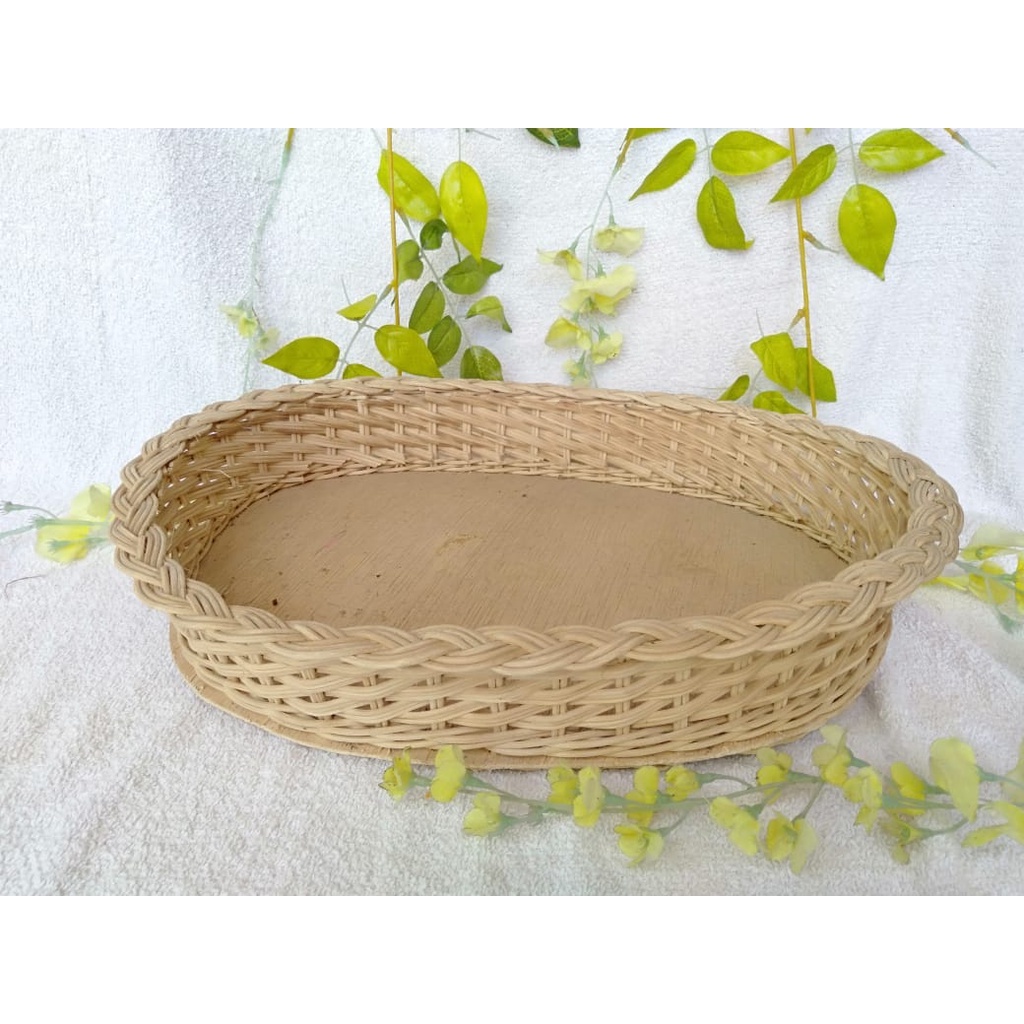 CUCI GUDANG KERANJANG ROTAN OVAL KEPANG PARCEL Parsel BUAH SESERAHAN PERNIKAHAN hantaran piknik kado