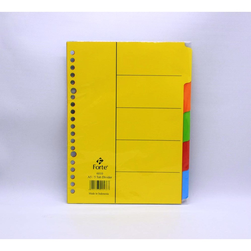 

PEMBATAS BINDER / TAB DIVIDER / INDEX DIVIDER / SEKAT BINDER FORTE A5