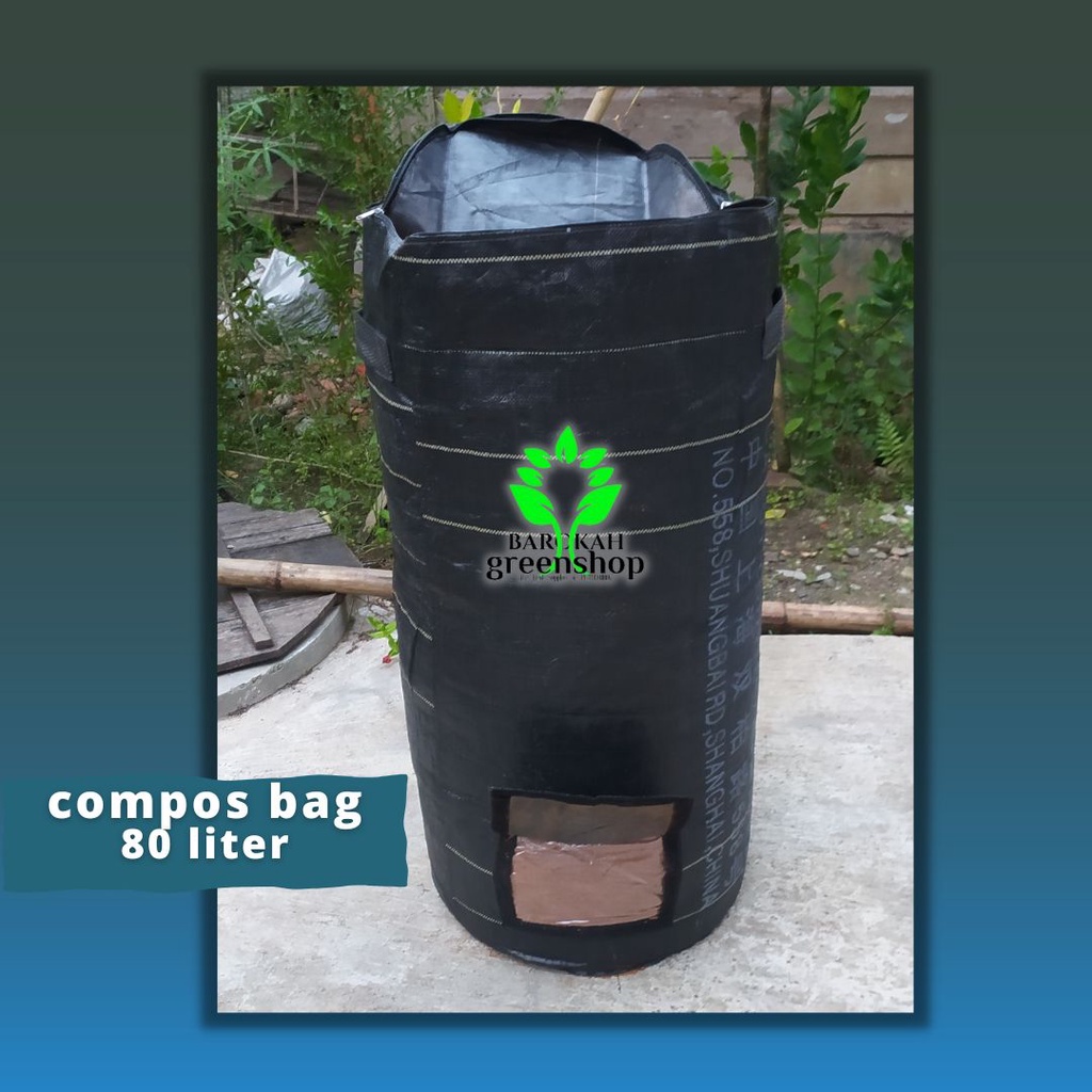 Compost bag  80 L - tas kompos olah limbah daun sampah - organik - Panter bag compost