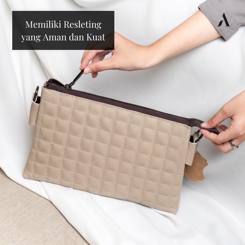 Tas Tangan Handbag Slingbag Shoulderbag Clutch Wanita Bahan Kulit Sapi Asli KANA HAND BAG Original