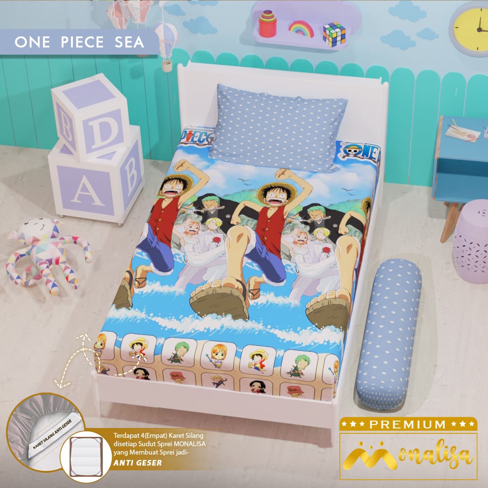 Monalisa Premium Sprei Uk 90/100/120 - One Piece Sea