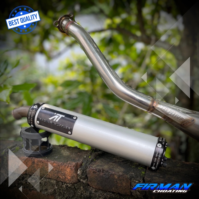 KNALPOT NINJA R RR STENLIS STAINLESS MODEL X1 COBRA ORIGINAL AITECH