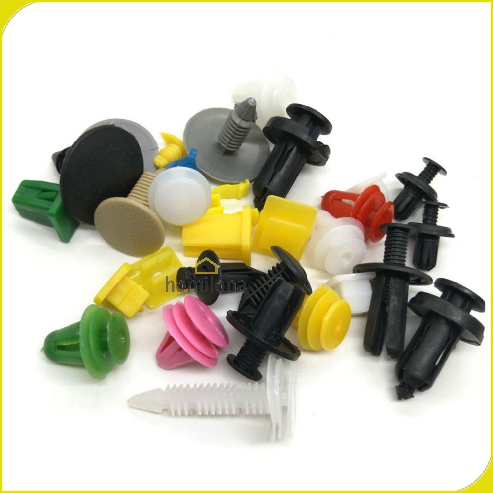 OTOHEROES Baut Rivet Mobil Universal 200 PCS PE02 Multi-Color