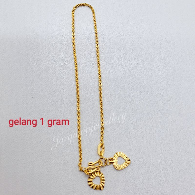 gelang dewasa emas muda 1 gram