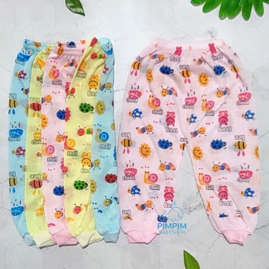 3Pcs Celana Panjang Bayi Newborn Size S M L Motif Halus Murah Celana Panjang Bayi Lusinan Celana Panjang baby Celana bayi Perlengkapan Bayi Baru Lahir