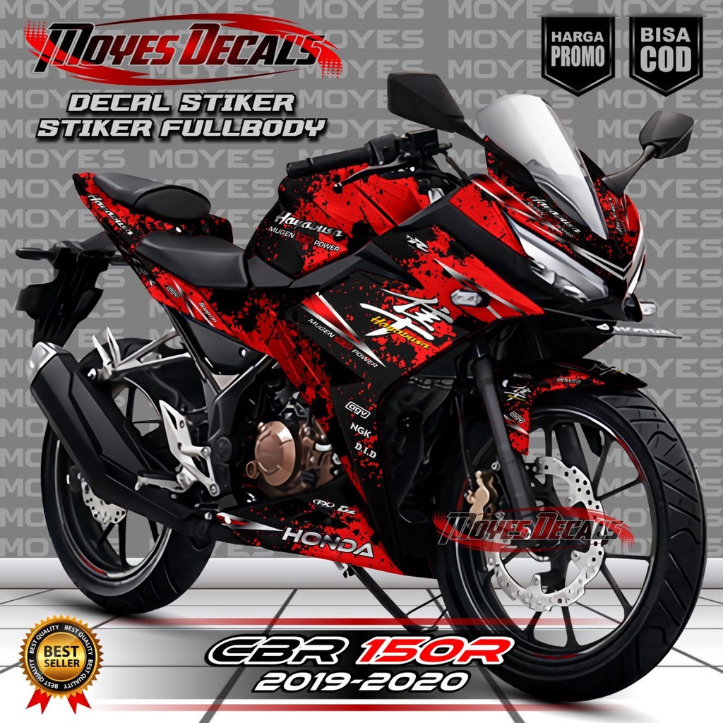 ⭐⭐⭐⭐⭐ BISA COD Decal Stiker CBR 150R 2019-2020 Full Body Motif Hayabusa Warna Merah