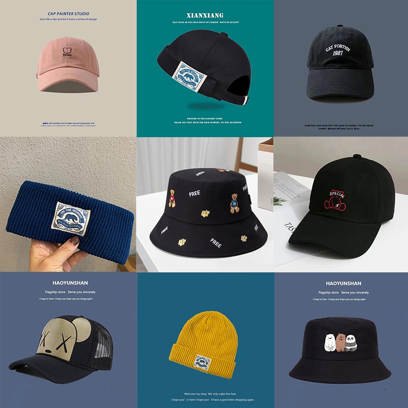 New Topi fashion Topi Beruang Topi High quality Bordir Topi Baseball cap Seri Tide Korea Topi Untuk Wanita vintage Topi Untuk Pria