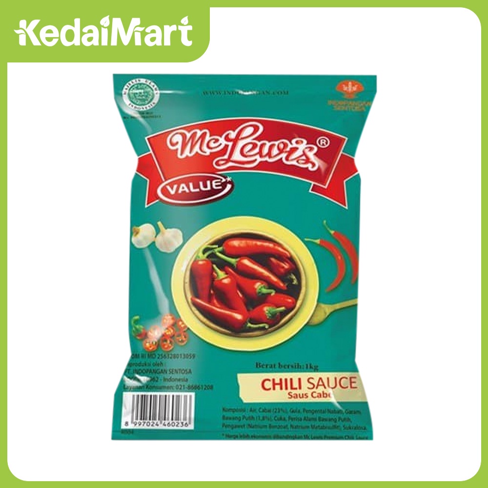 

Mc Lewis Saus Sambal 1 Kg