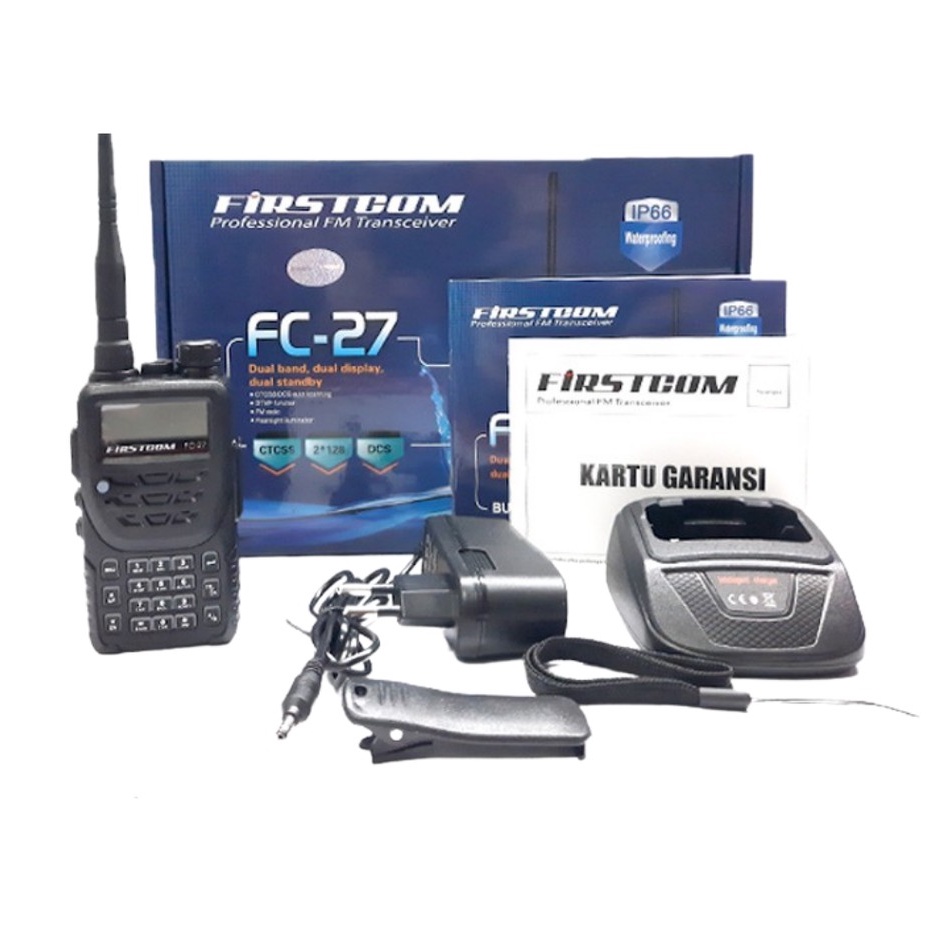 FIRSTCOM FC-27 FC27 FC 27 HT DUALBAND WATERPROOF IP66 NEW ORIGINAL GARANSI RESMI POSTEL