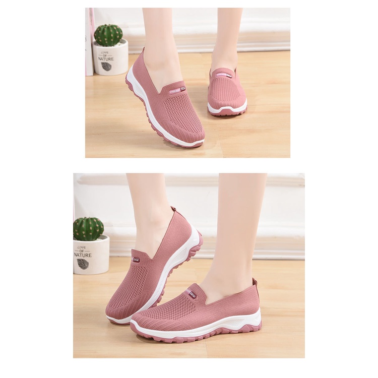 Sepatu Wanita Fashion Korea Nylon Sneakers Casual Fashion Import SP063