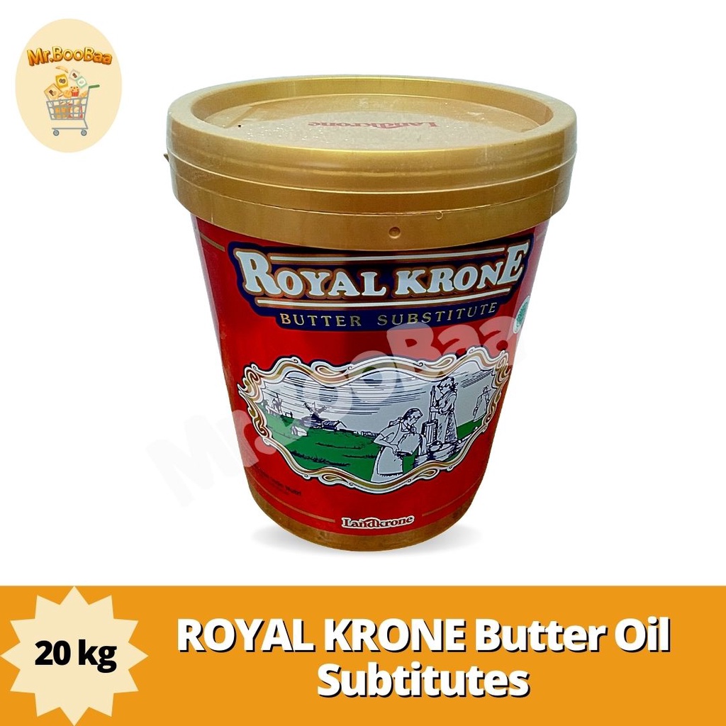 

ROYAL KRONE Butter Oil Subtitutes 20 Kg (1 Pail) - Margarin / Mentega - B.O.S ROYAL KRONE (INSTANT ONLY)