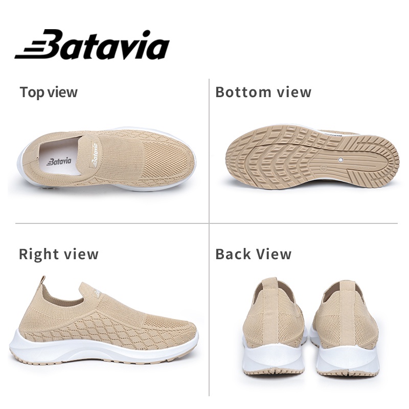 Batavia 2023 fashion baru sepatu pria olahraga murah sepatu pria rajut terbaru yang  premium bernapas sepatu Pria B21