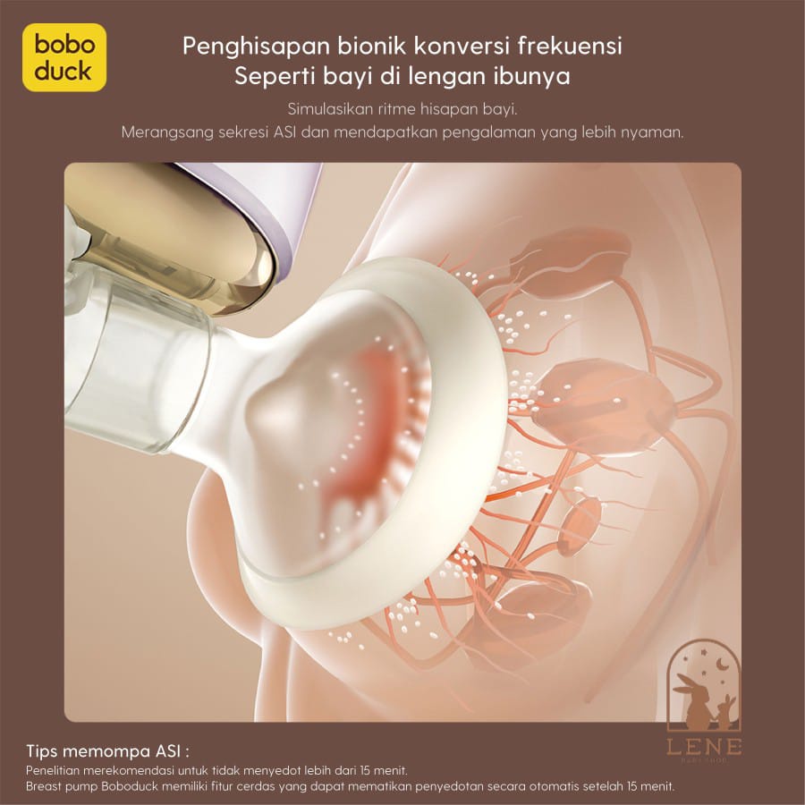 Boboduck Single Electric Breast Pump Portable Pompa Asi F5076