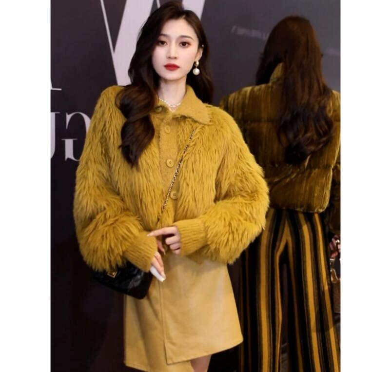 Suhao musim gugur dan musim dingin one-piece suit sweater wanita gaya wewangian kecil high-end sense dress kecil temperamen French two-piece suit rok