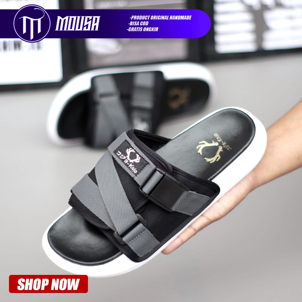 Sandal Slide Sandal Pria Sendal Flip Flop Ringan Terbaru Kekinian Nyaman Santai Mousa Aden