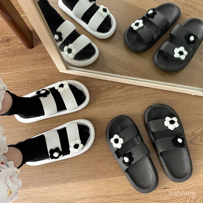 Sandal cinta manis sandal wanita luar memakai ins angin rumah kamar mandi dalam ruangan anti-slip te