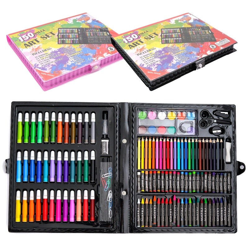 

RB 150PC KRAYON SET / CRAYON SET ISI 150 PCS PENSIL WARNA ALAT LUKIS ART / / Alat Menggambar