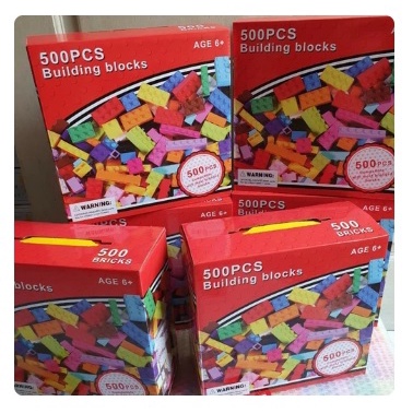 Mainan Edukasi Anak Lego Susun Balok Building blocks 500 pcs