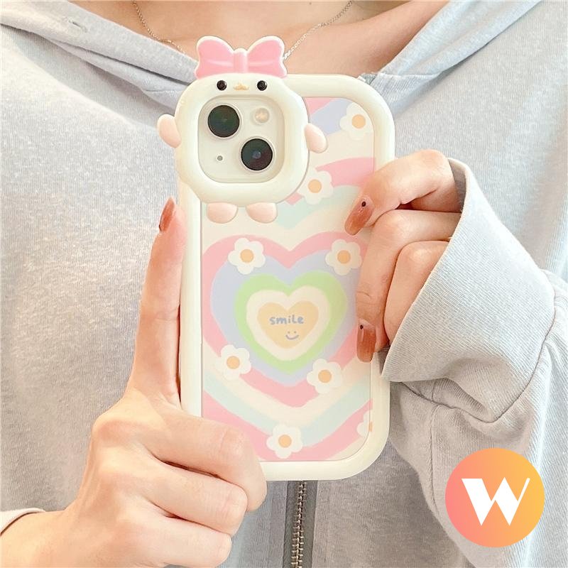 Cute Smile Case Realme C33 C35 C25Y C21Y C31 C11 C17 C30 C21 C25 C15 C25s C2 C3 C12 C1 9 6i 5 7 8 9pro+8i 8pr o9i 7i 5i 3D Bow Monster Lensa Gradasi Love Hati Soft Tpu Sarung