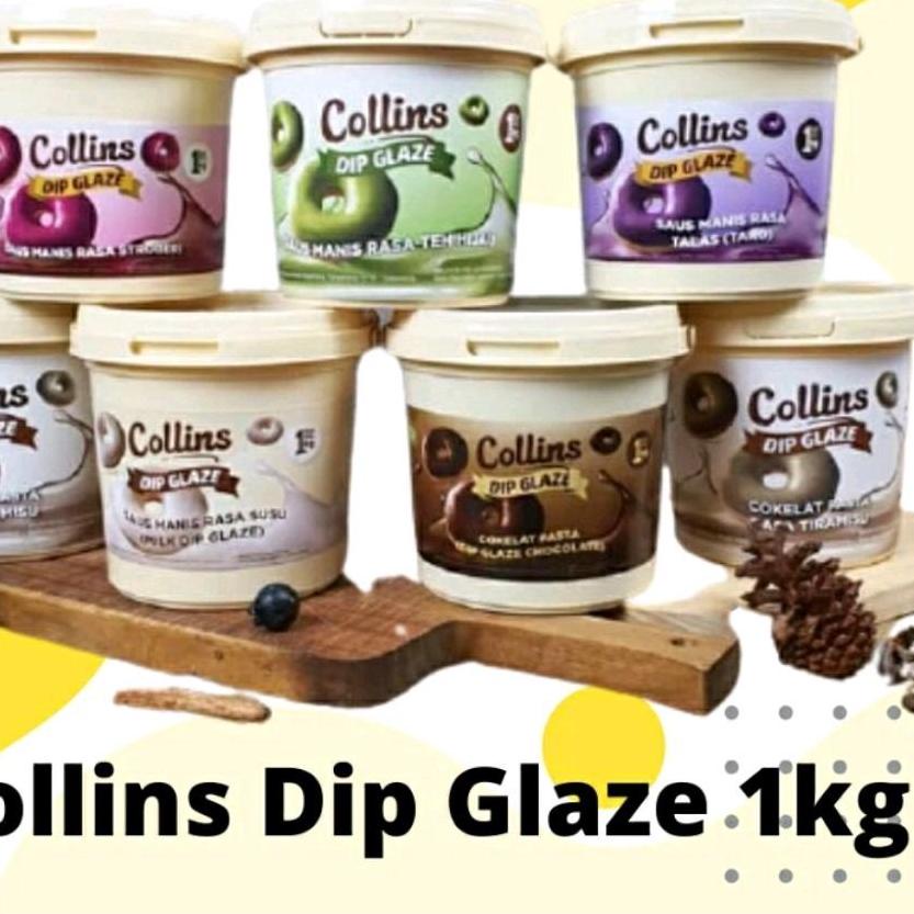 

Ready Banyak Collins Dip Glaze 1kg Selai Coklat Matcha Tiramisu SH5'