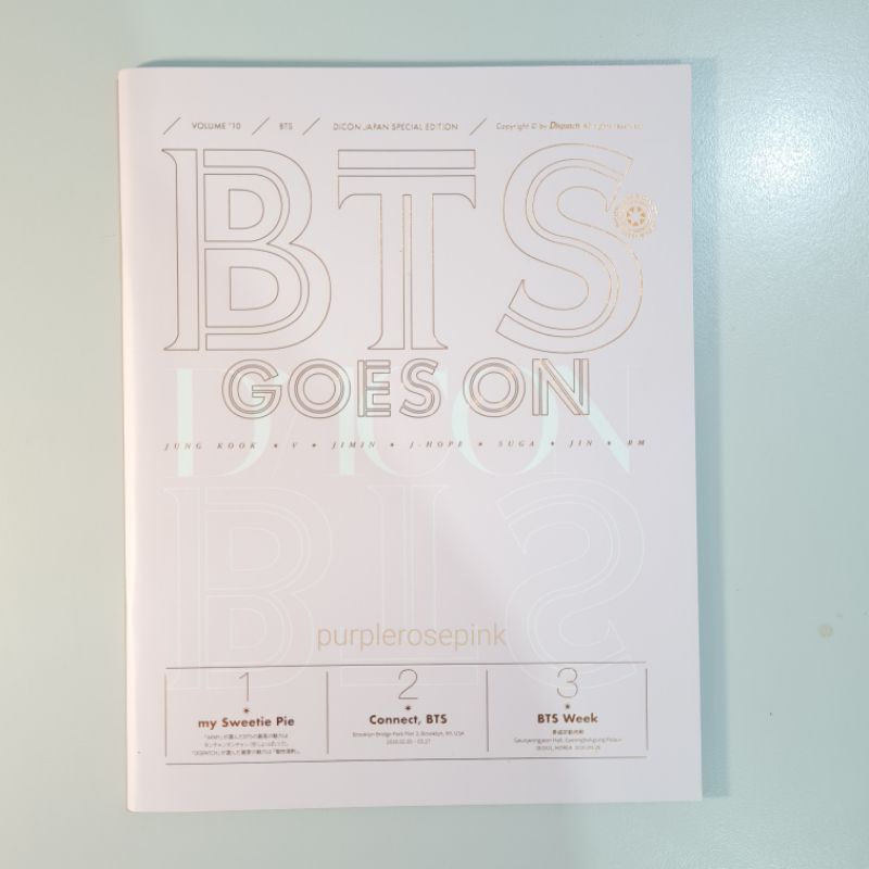 OFFICIAL BTS DICON MAGAZINE 2021 BTS MAJALAH DICON 2021 BTS DICON MAJALAH 2021 BTS MAGAZINE DICON 20