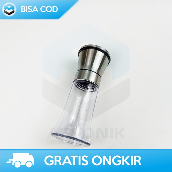 BOTOL PENGGILING BIJI LADA MANUAL PEPPER GRINDER LETEN 120ML STAINLESS