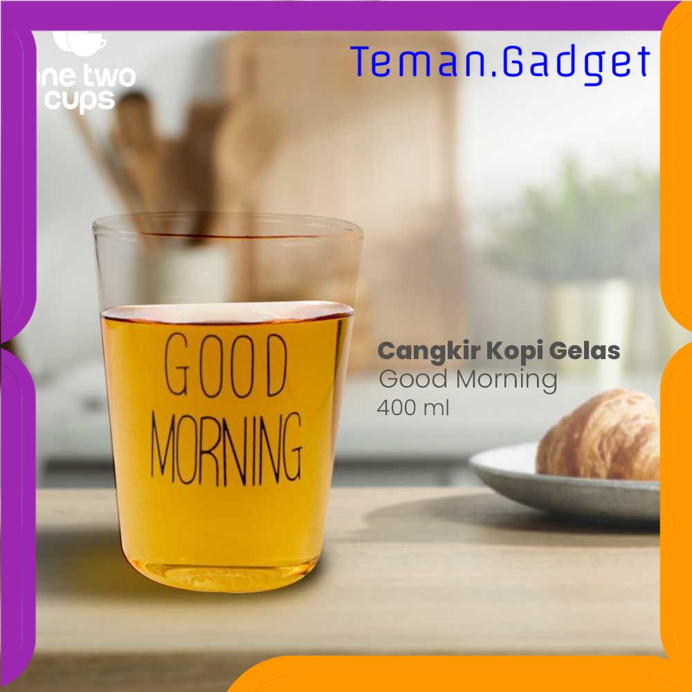 TG - DPR One Two Cups Cangkir Kopi Gelas Coffee Mug Good Morning 400ml - 9008G